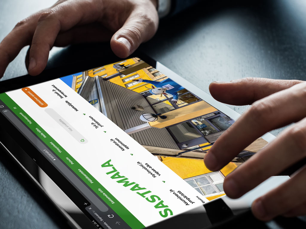 Sastamalan kaupungin verkkosivusto mobiilissa